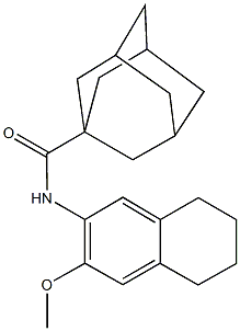 N-(3-methoxy-5,6,7,8-tetrahydro-2-naphthalenyl)-1-adamantanecarboxamide,432539-52-1,结构式