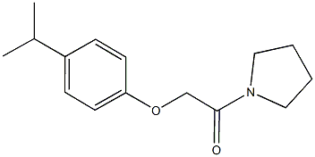 4-isopropylphenyl 2-oxo-2-(1-pyrrolidinyl)ethyl ether Structure