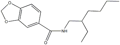 N-(2-ethylhexyl)-1,3-benzodioxole-5-carboxamide Structure