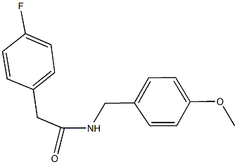 2-(4-fluorophenyl)-N-(4-methoxybenzyl)acetamide Structure