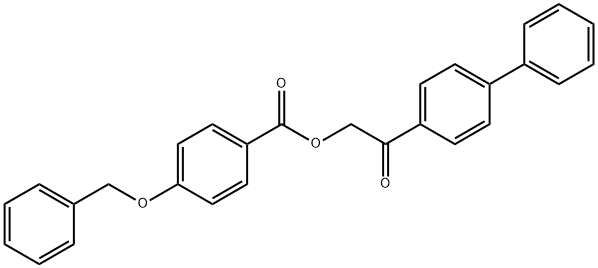 2-[1,1'-biphenyl]-4-yl-2-oxoethyl 4-(benzyloxy)benzoate,433234-53-8,结构式