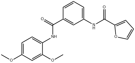 N-{3-[(2,4-dimethoxyanilino)carbonyl]phenyl}-2-furamide|