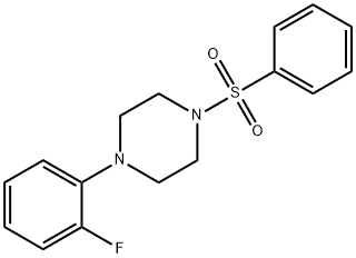 1-(2-fluorophenyl)-4-(phenylsulfonyl)piperazine 结构式