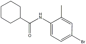 N-(4-bromo-2-methylphenyl)cyclohexanecarboxamide Struktur