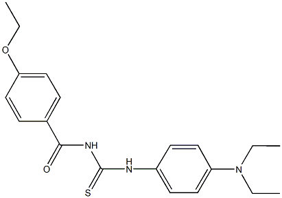 N-[4-(diethylamino)phenyl]-N'-(4-ethoxybenzoyl)thiourea Struktur