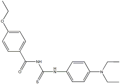 N-[4-(diethylamino)phenyl]-N'-(4-ethoxybenzoyl)thiourea Structure