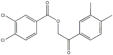 433239-34-0 2-(3,4-dimethylphenyl)-2-oxoethyl 3,4-dichlorobenzoate