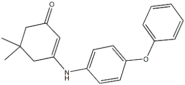 5,5-dimethyl-3-(4-phenoxyanilino)-2-cyclohexen-1-one Structure
