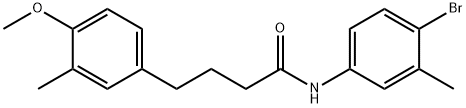 N-(4-bromo-3-methylphenyl)-4-(4-methoxy-3-methylphenyl)butanamide Struktur