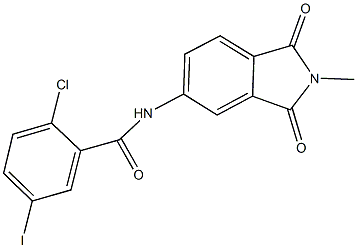 2-chloro-5-iodo-N-(2-methyl-1,3-dioxo-2,3-dihydro-1H-isoindol-5-yl)benzamide Structure