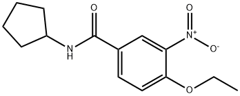 N-cyclopentyl-4-ethoxy-3-nitrobenzamide 化学構造式