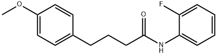 N-(2-fluorophenyl)-4-(4-methoxyphenyl)butanamide Structure