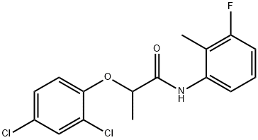 2-[(2,4-dichlorophenyl)oxy]-N-(3-fluoro-2-methylphenyl)propanamide Structure