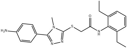 433246-19-6 2-{[5-(4-aminophenyl)-4-methyl-4H-1,2,4-triazol-3-yl]sulfanyl}-N-(2,6-diethylphenyl)acetamide