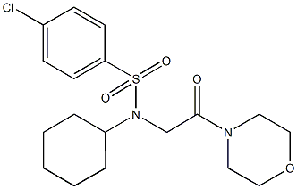 433247-72-4 4-chloro-N-cyclohexyl-N-[2-(4-morpholinyl)-2-oxoethyl]benzenesulfonamide