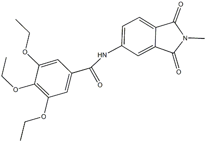 3,4,5-triethoxy-N-(2-methyl-1,3-dioxo-2,3-dihydro-1H-isoindol-5-yl)benzamide|