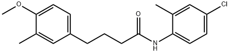 N-(4-chloro-2-methylphenyl)-4-(4-methoxy-3-methylphenyl)butanamide Struktur