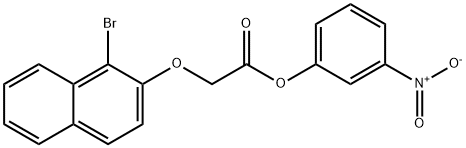 3-nitrophenyl [(1-bromo-2-naphthyl)oxy]acetate,433253-65-7,结构式