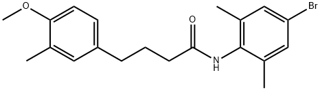 N-(4-bromo-2,6-dimethylphenyl)-4-(4-methoxy-3-methylphenyl)butanamide Structure