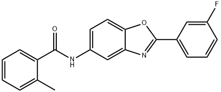 433255-00-6 N-[2-(3-fluorophenyl)-1,3-benzoxazol-5-yl]-2-methylbenzamide