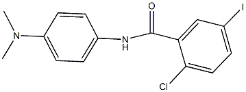 2-chloro-N-[4-(dimethylamino)phenyl]-5-iodobenzamide,433258-35-6,结构式