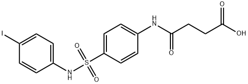 4-{4-[(4-iodoanilino)sulfonyl]anilino}-4-oxobutanoic acid Structure