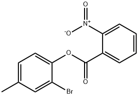 2-bromo-4-methylphenyl 2-nitrobenzoate,433261-89-3,结构式