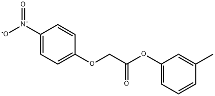 3-methylphenyl {4-nitrophenoxy}acetate Structure