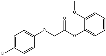 2-methoxyphenyl (4-chlorophenoxy)acetate Struktur