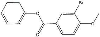 phenyl 3-bromo-4-methoxybenzoate 化学構造式