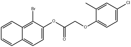 1-bromo-2-naphthyl (4-chloro-2-methylphenoxy)acetate Structure