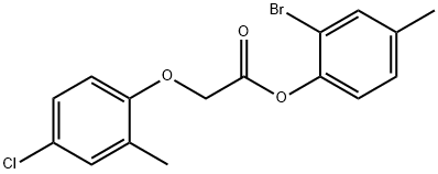 2-bromo-4-methylphenyl (4-chloro-2-methylphenoxy)acetate Structure