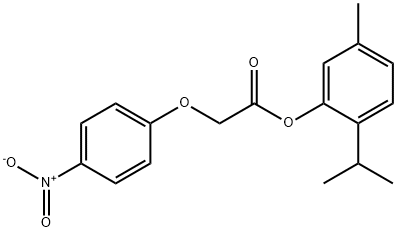 2-isopropyl-5-methylphenyl {4-nitrophenoxy}acetate Structure