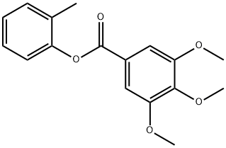 2-methylphenyl 3,4,5-trimethoxybenzoate Structure