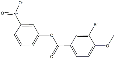 3-nitrophenyl 3-bromo-4-methoxybenzoate,433313-06-5,结构式