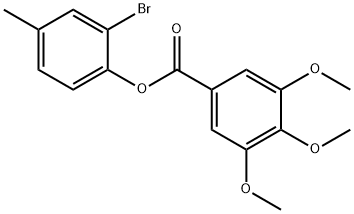 2-bromo-4-methylphenyl 3,4,5-trimethoxybenzoate|