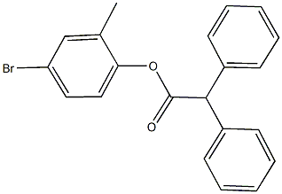 4-bromo-2-methylphenyl diphenylacetate Structure