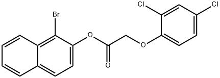 1-bromo-2-naphthyl (2,4-dichlorophenoxy)acetate Structure