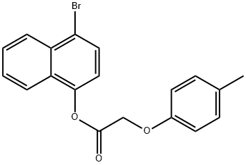 4-bromo-1-naphthyl (4-methylphenoxy)acetate Structure