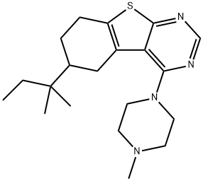 433319-62-1 4-(4-methyl-1-piperazinyl)-6-tert-pentyl-5,6,7,8-tetrahydro[1]benzothieno[2,3-d]pyrimidine