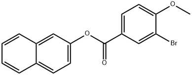 2-naphthyl 3-bromo-4-methoxybenzoate Structure