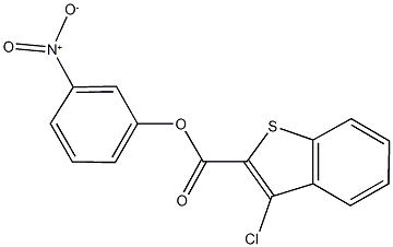 3-nitrophenyl 3-chloro-1-benzothiophene-2-carboxylate Structure