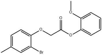 433326-62-6 2-methoxyphenyl (2-bromo-4-methylphenoxy)acetate