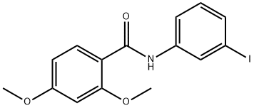 N-(3-iodophenyl)-2,4-dimethoxybenzamide 化学構造式