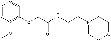 2-(2-methoxyphenoxy)-N-[2-(4-morpholinyl)ethyl]acetamide,433330-24-6,结构式