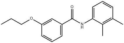 N-(2,3-dimethylphenyl)-3-propoxybenzamide 结构式