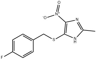 5-[(4-fluorobenzyl)sulfanyl]-4-nitro-2-methyl-1H-imidazole|