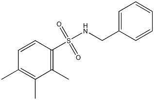 N-benzyl-2,3,4-trimethylbenzenesulfonamide Struktur