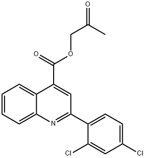 2-oxopropyl 2-(2,4-dichlorophenyl)-4-quinolinecarboxylate Structure