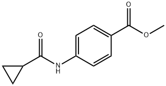 methyl 4-[(cyclopropylcarbonyl)amino]benzoate Struktur